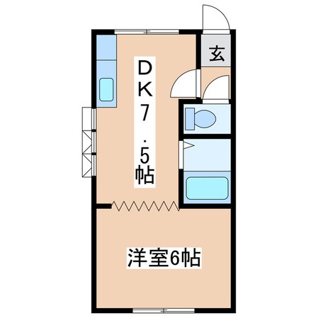 ファイブヤード川北の物件間取画像